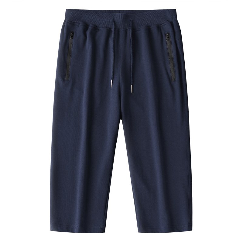 Beskurna Byxor Herr Lösa Sport Stickade Raka Tunna Shorts