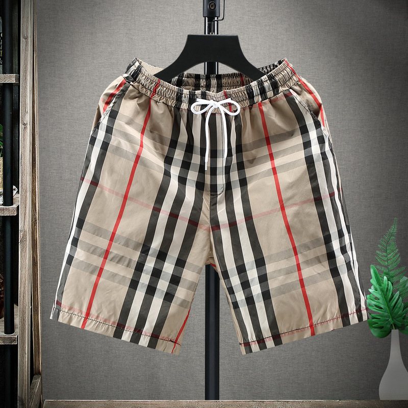 Shorts Herr Casual Trend Pläd Fem Poäng Hem Loose Beach
