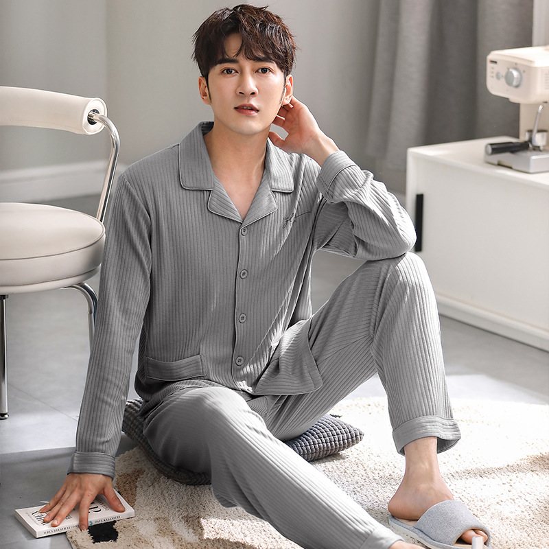 Herrpyjamas Cotton Loungewear Set Cardigans