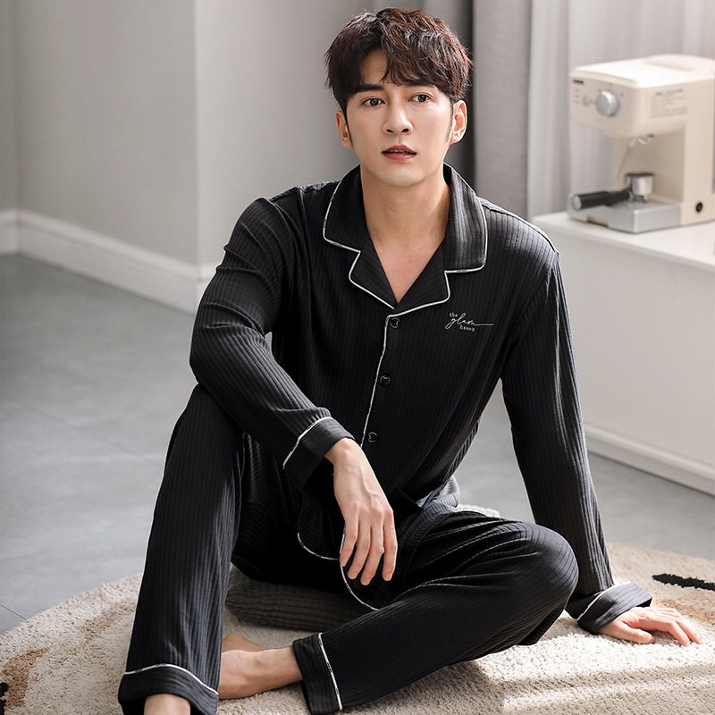 Herrpyjamas Cotton Loungewear Set Cardigans