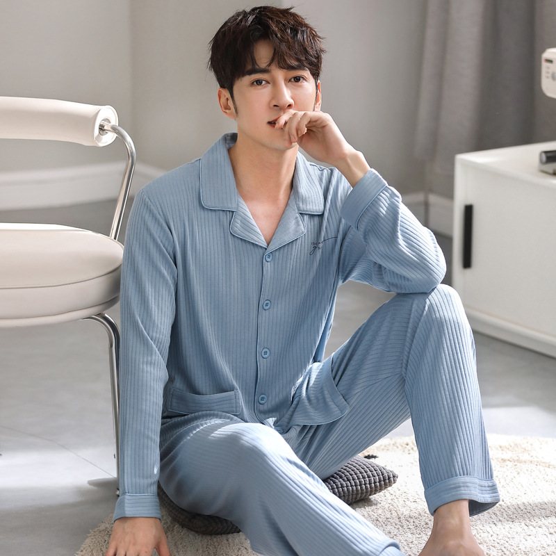 Herrpyjamas Cotton Loungewear Set Cardigans