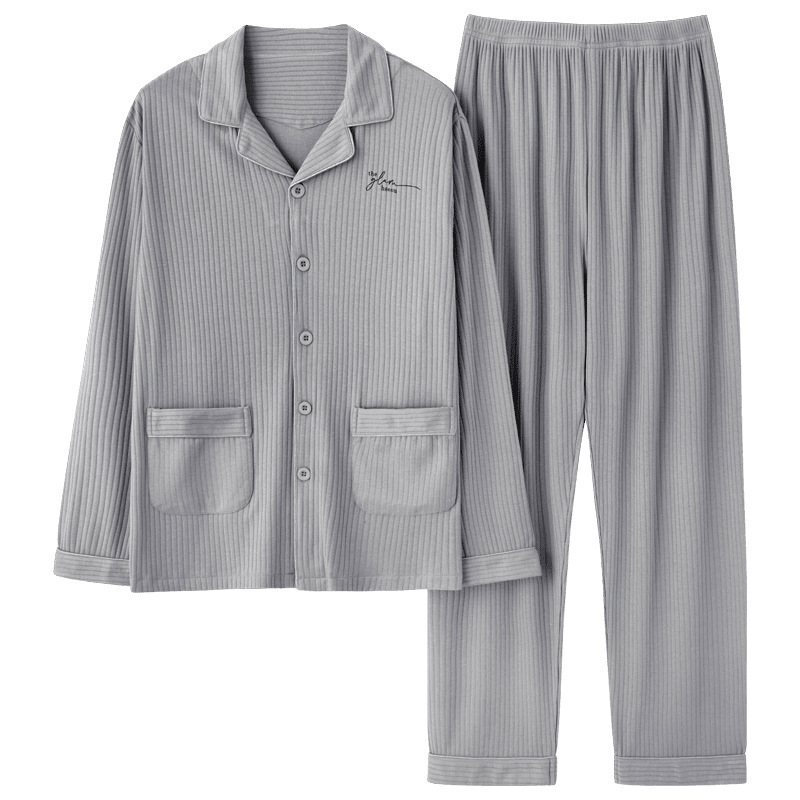 Pyjamas Långärmad Tunn Sektion För Män För Hemkläder