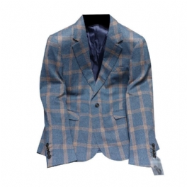 Ny Rutig Blazers För Män Casual Trendig Stilig