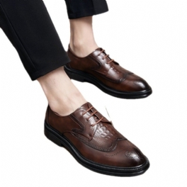 Brogue Skor Klänning Herr Blomma Inre Förhöjd Retro Business Spetsiga Trendiga Bröllop Fritidsklänning