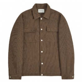 Arbetskläder För Män Casual Ytterkläder Vintage Sticka