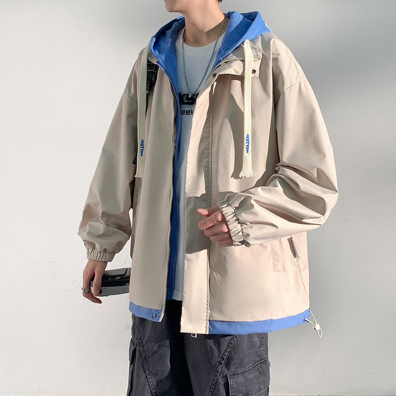 Jacka Herr Sport Casual Huvjacka Lös Trend