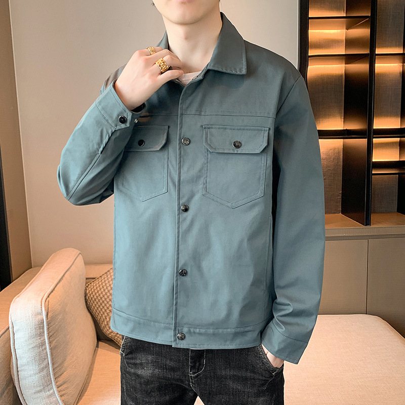 Jackor För Män Casual Trendiga Lapels Mode Ytterkläder