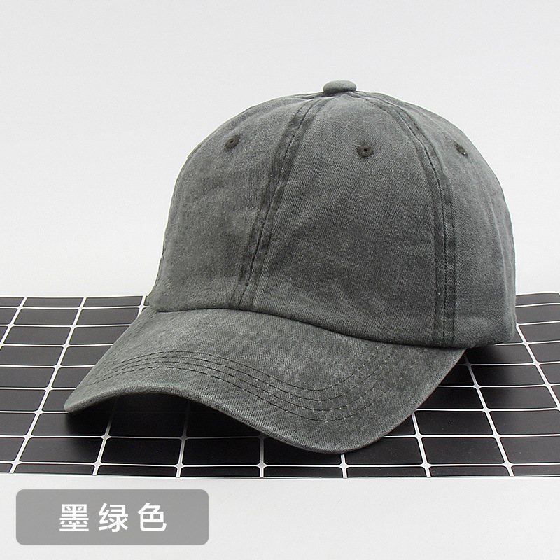 Bomullsgjord Gammal Baseballkeps Anpassad Denim Peaked Cap Street Höst Vinter Hatt Kvinnligt Tryck