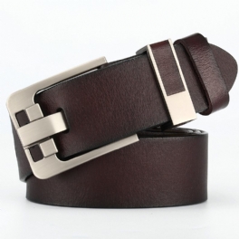 Nytt Bältespänne För Män Nötskinn Bälte I Äkta Läder Retro Casual
