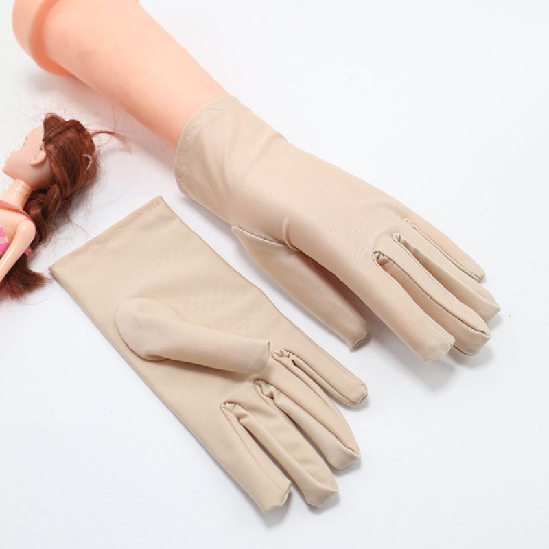 Höga Elastiska Spandexhandskar Utomhus Sommar Män Och Kvinnor Kör Smycken Dans Vår Och Höst Etikett Handskar