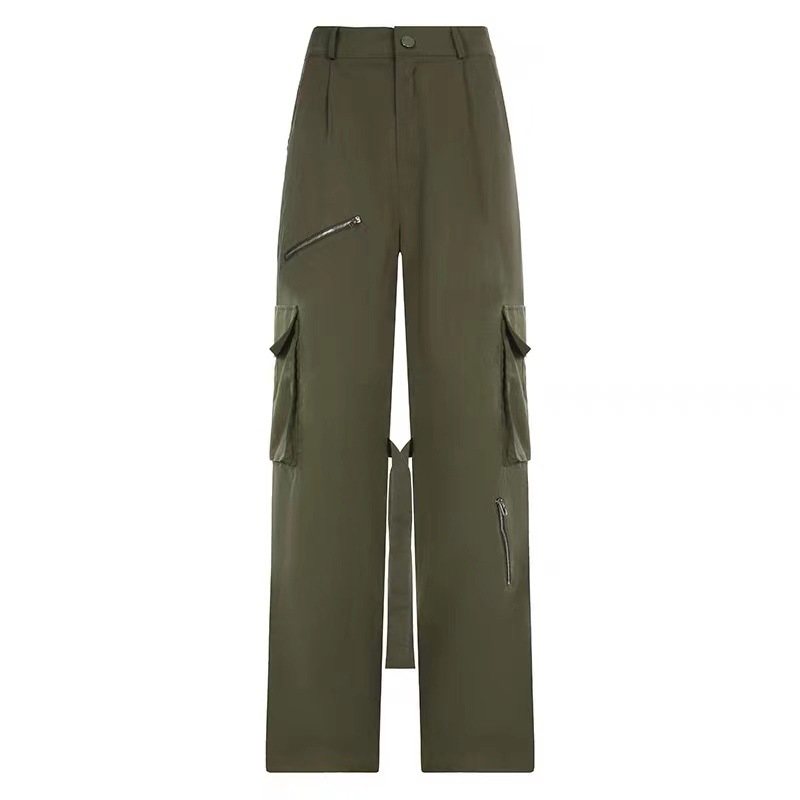 Damoverall Retro Lös Streamer Med Flera Fickor