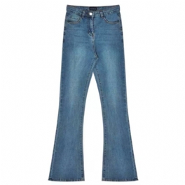 Vintage High Stretch Slim Fit Dam Jeans Hög Midja