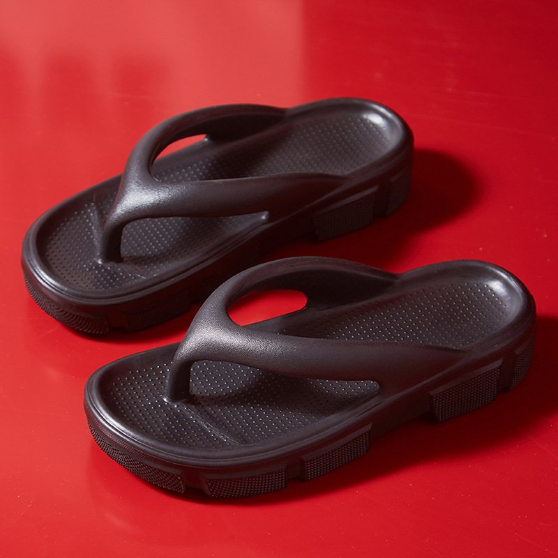 2024 Nya Flipflops Damskor Sommarmode Tjocksulade Semester Strandtofflor Dam