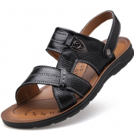 Sommar Stor Storlek 45 46 47 48 49 50 Yards Herr Strandskor Läder Sandaler Tofflor